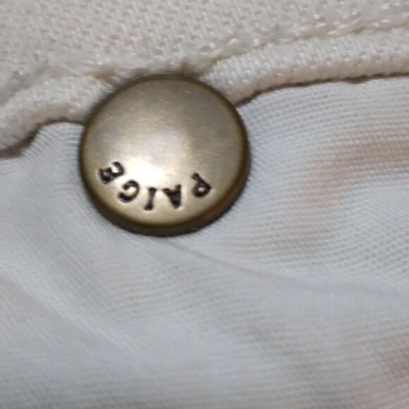 PAIGE Men Normandie Straight leg Ivory Denim 32 Coastal Streetwear Urban Casual - Picture 9 of 16